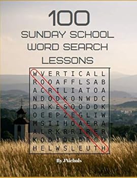 Paperback 100 Sunday School Word Search Lessons Book
