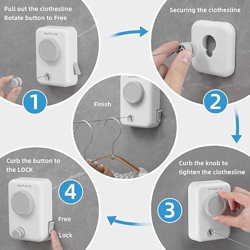 Gorillaline GLINEMAX Max - Retractable Clothesline Indoor Outdoor Clothes Line thumb #1