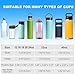 RRegeny Water Bottle Holder with Strap for Hydroflask 32oz 40oz, Carrier Sling Bag with Phone Pocket Sleeve for Men Women Hiking Camping Travelling（black24/32oz）