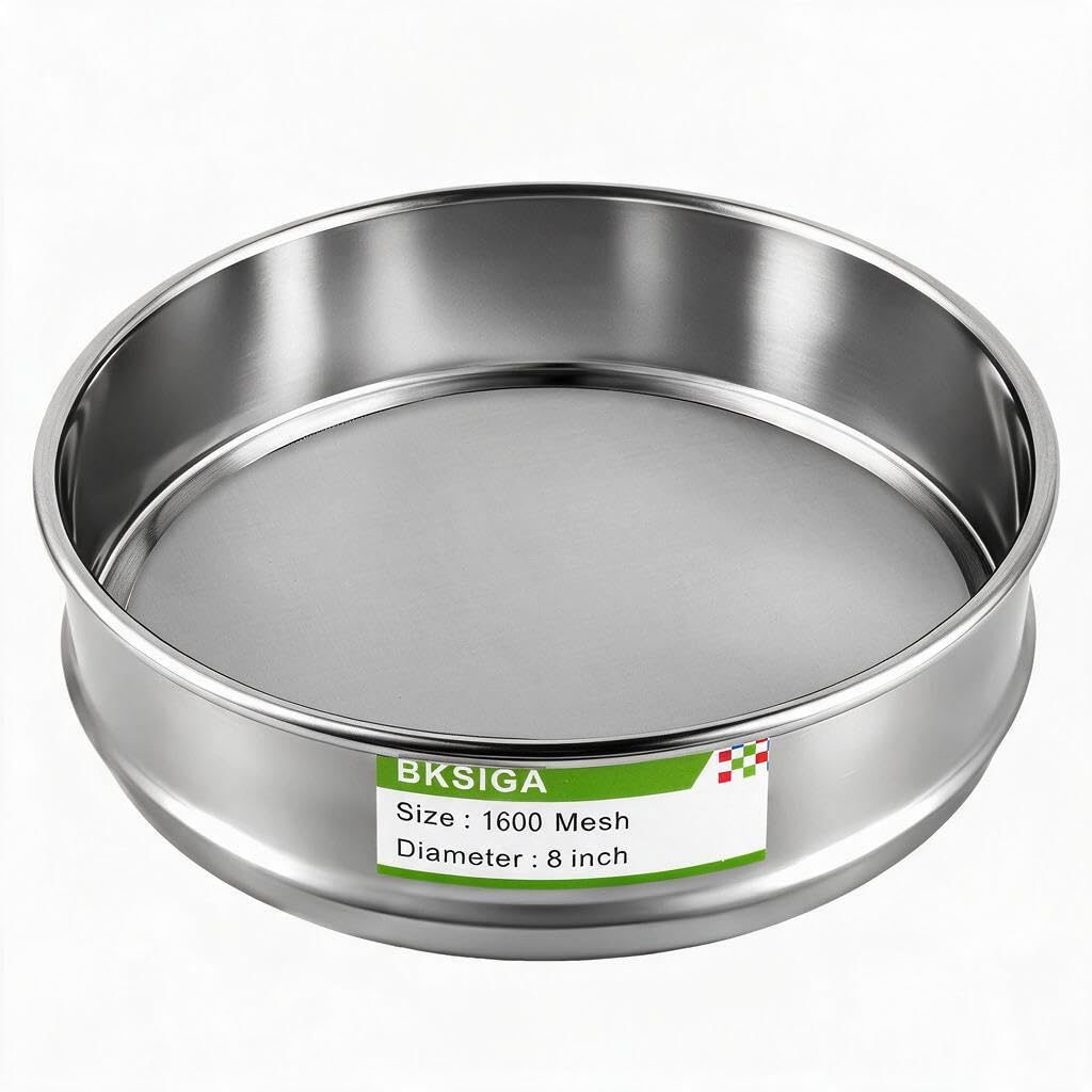 304 Stainless Steel Lab Sieves Pan,8" Diameter Standard Sieve Pan for Industrial Laboratory Homes — Amazon image 28