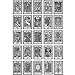 Ceramic Decals, Underglaze Transfer - Tarot Cards (Black)