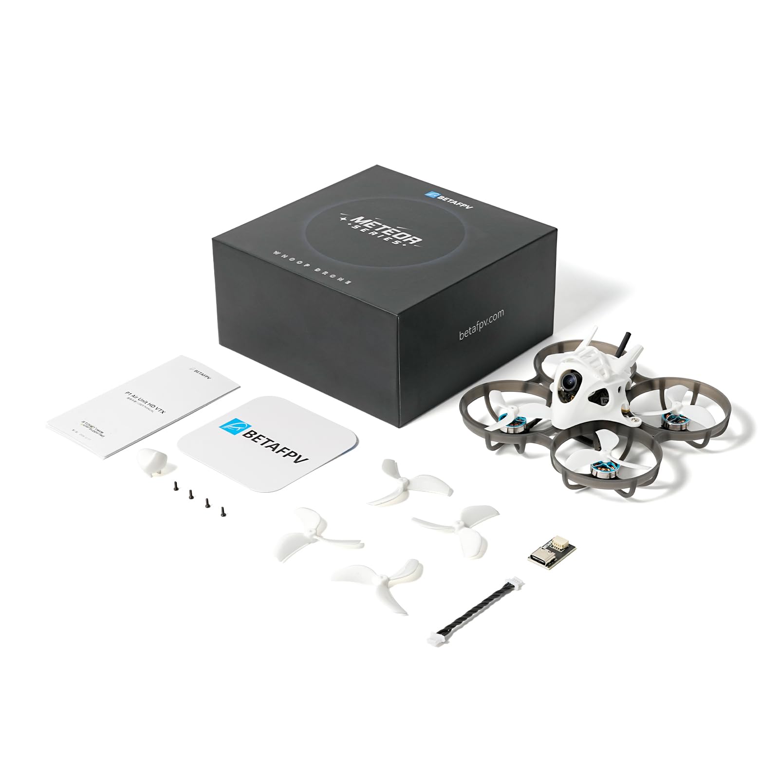 BETAFPV Meteor75 Pro P1 1S Brushless Whoop with 1080P HD VTX for Cinematic | 170° FOV CMOS sensor, Compatible with Matrix 1S 3IN1 HD FC, 1102 22000KV Motor, 45mm 3-Blade Prop, Fly Time Up to 5.5Min