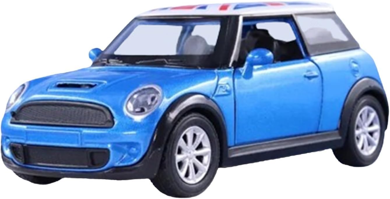 YSAMAX Mini Copper Car, Alloy Die-Cast Mini Sports Car 1:22, Perfect For Display Or Play, Sleek And Stylish, Iconic Detailing, Precision Perfection, Gift Choice, BLUE (1 PCS)