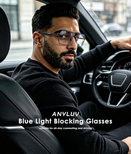 Image of ANYLUV Blue Light Glasses Men /Women, Blue Light Blocking Glasses, Computer Screen Blocker Eyes Protection Glasses