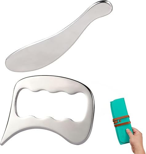 Gua Sha - Herramienta de acero inoxidable para raspado muscular, masajeador de espalda para quiropráctico, herramientas para terapia física,