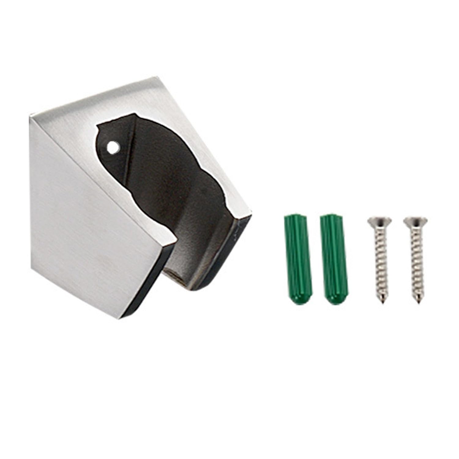 Maxmoral Silver SUS 304 Stainless Steel Hand Shower Head Holder Toilet Sprayer Hanger Dual Slots Hoseholder Bathroom Hook Accessories