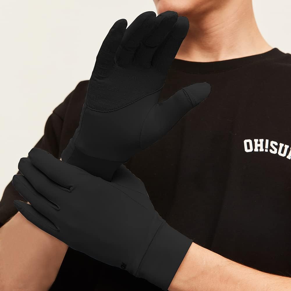 Men Women Cycling Gloves Touchscreen Full Finger Sun UV Protection UPF 50+ Summer Gloves for Driving Fishing SMM5M085T - Image 6