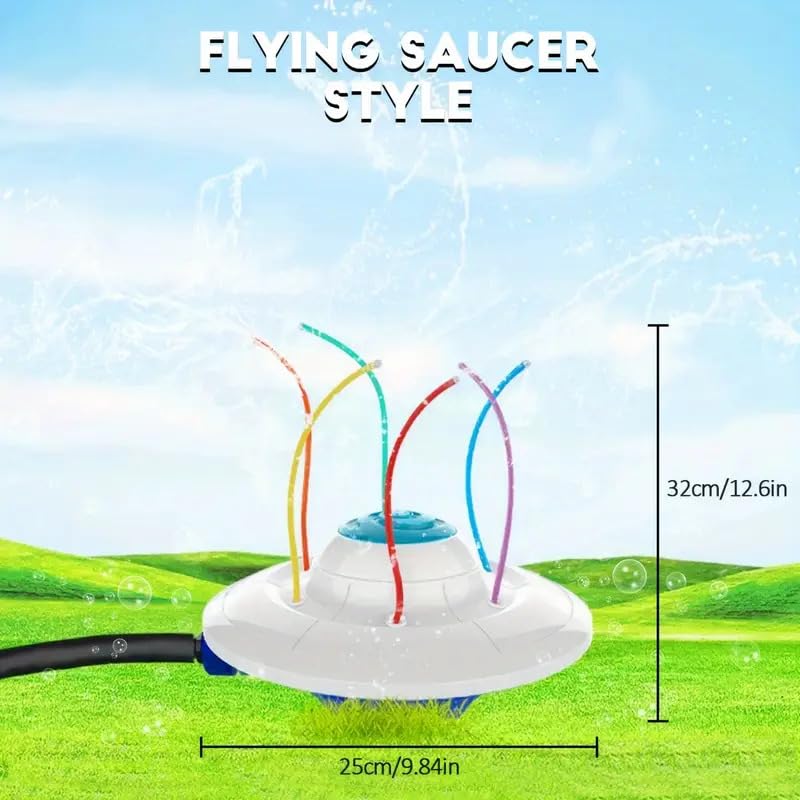 Dolphy Garden Water Toys | Rotating Spray Nozzles Attaches to Garden Hose | Cool in Summer Fun Rotation Water Play Toy | Summer Outside Lawn & Backyard Games | Fun Water Play Toys for Ages 3 to 8. 1