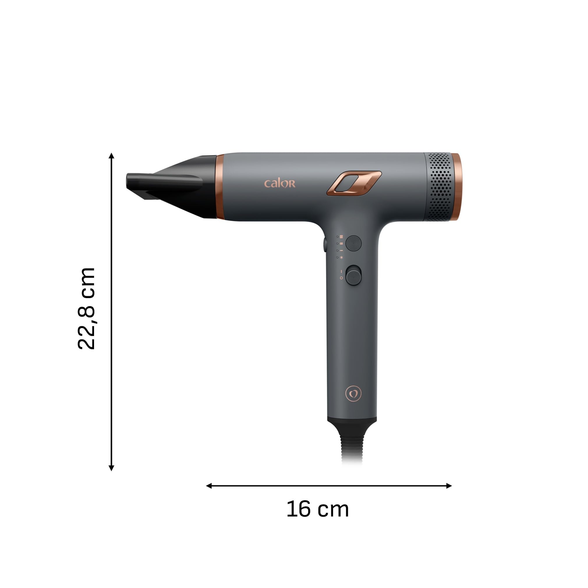 Calor Nano, Sèche-cheveux ultra-léger et compact, Résultat professionnel, Flux d'air puissant, HY8120C0