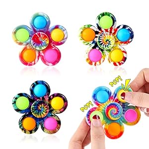 Effacera Fidget Toys Fidgets Spinners Bulk 4 Packs Valentines Day Gifts Goodie Bag Stuffers Kids Party Favors Pop…