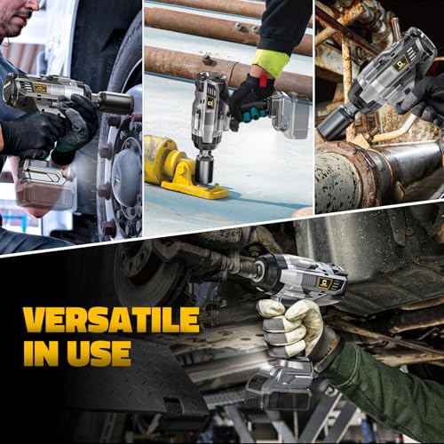 Cordless Impact Wrench 1/2 inch for DeWalt Max20V Battery: 1700FT-LBS High Torque Impact Wrench Heavy Duty Tool with 6 Sockets - Brushless Electric Impact Gun Includes LED Work Light - Bare Tool Only