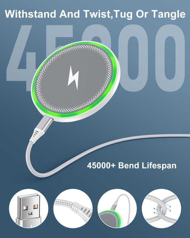 Image of 15W Wireless Charger for Samsung Galaxy S26 Ultra /S25 Ultra /S24 Ultra