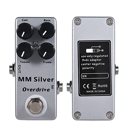 SHUIYUE MM Silver Pédale d’effet Overdrive pour Guitare électrique Full Metal Shell True Bypass,Pédale d’effet - Les Beatles, Paul McCartney, John Lennon, RIngo Starr, George Harrison SHUIYUE MM Silver Pédale d'effet Overdrive pour Guitare électrique Full Metal Shell True Bypass,Pédale d'effet – Image 5