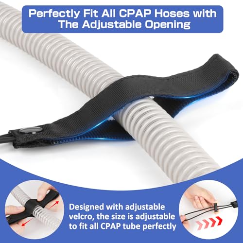 Image of IKSTAR CPAP Hose Holder for Bed, Retractable Bedside CPAP Hose Tube Hanger, Lasts 10 Years, No Tangles, Blockage Prevention, Keep Your Air Hose Neatly Positioned for a Restful Night - Travel Ready!