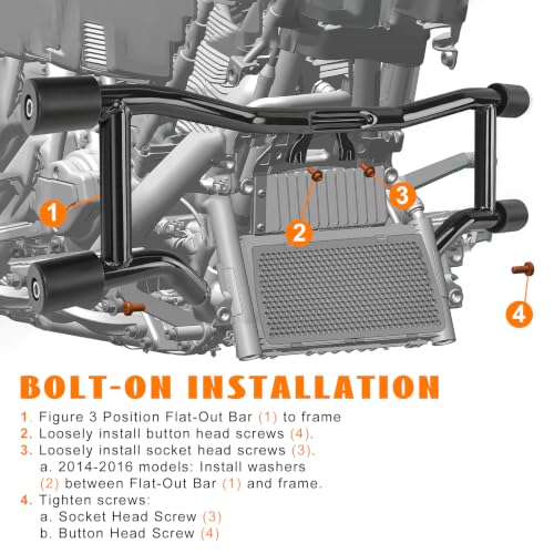 Eumti Engine Guard Flat-Out Crash Bar