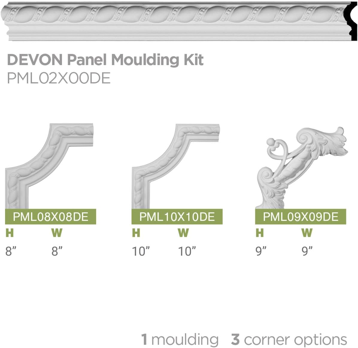 Ekena Millwork Devon Rope Panel Moulding installed on a wall corner