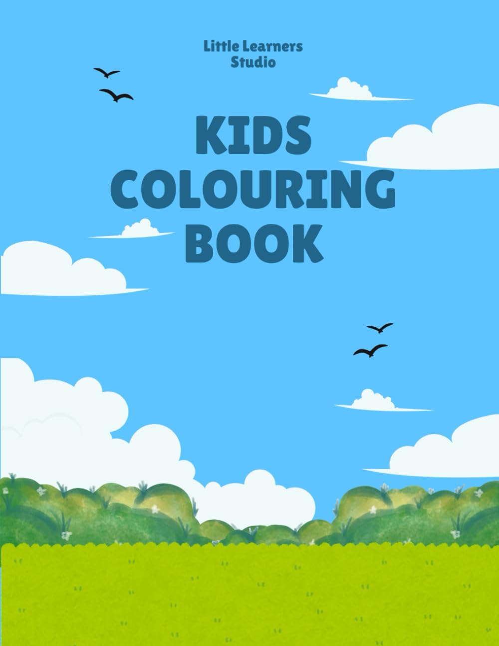 My First Colouring Book: Vegetables and Fruits for Kids: Simple Side-by-Side Colour and Outline Vegetable and Fruits Illustrations for Early Learning