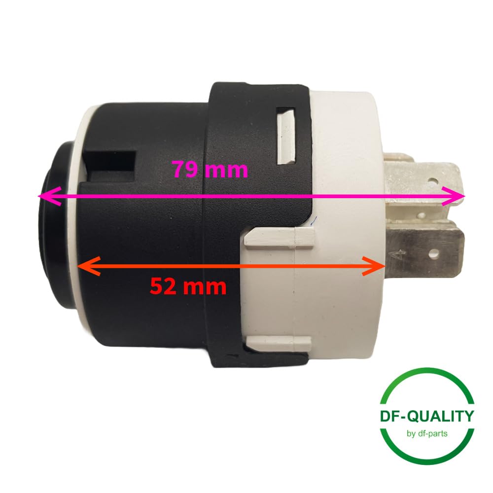 Interruptor universal de encendido 12/24 V para maquinaria de construcción como Atlas Weyhausen Terex Weycor Fuchs incluye 2 llaves con cierre 201