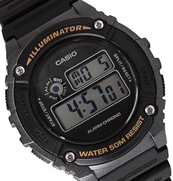 Amazon.com: W-216H-1BVDF Casio Wristwatch : Casio Unisex W-216H-1BVF  Illuminator Digital Display Quartz Grey Watch: Clothing, Shoes \u0026 Jewelry