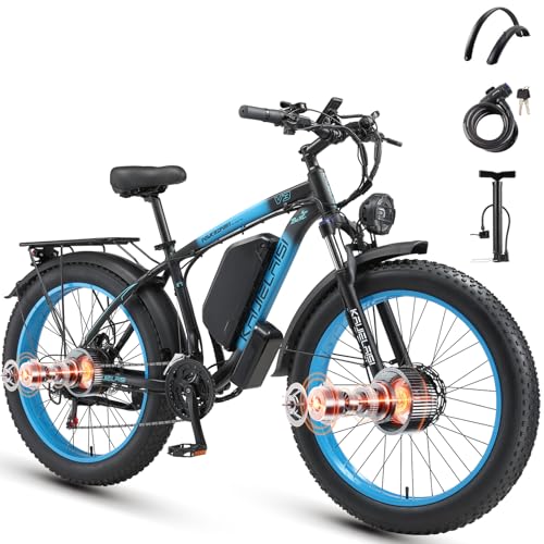 AWD Electric Bike for Adults, Peak 4000W Power...