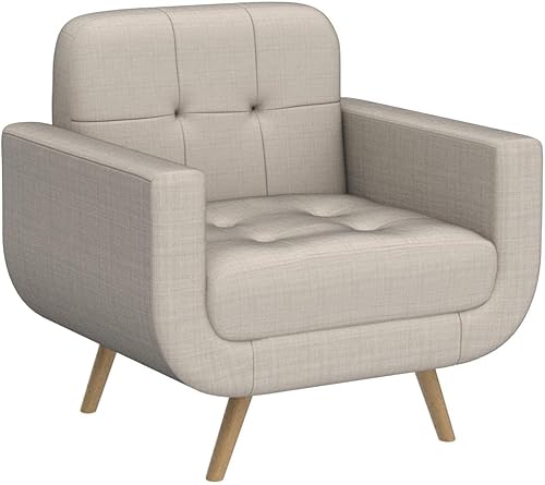 Miniatura 35 de Rosevera Elena - Sillón contemporáneo con tapicería de lino, muebles de sala de estar, color beige Beige,Gris,Beige
