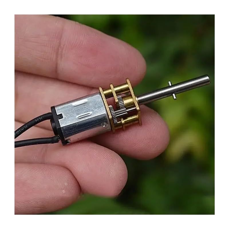 Boîte de vitesses N20 en métal DC 5V-6V 908 tr/min avec arbre long 23mm pour robot DIY