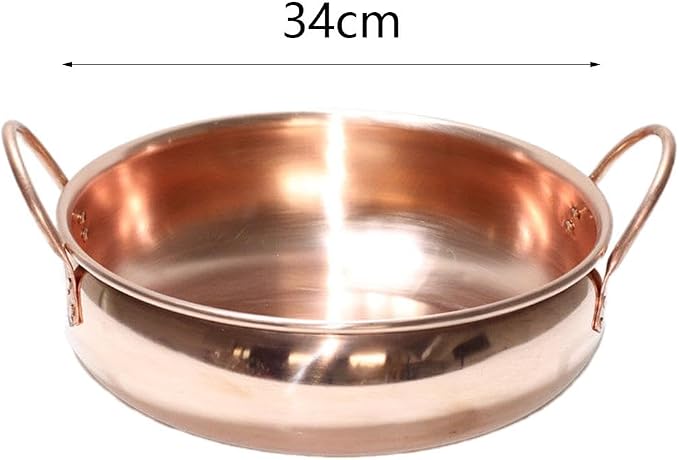 Olla de Cobre para Fondue Shabu Shabu, 34 cm miniatura 2