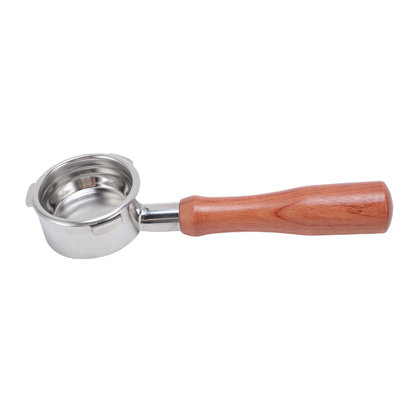 Portafiltro Universal de 3 Orejas, Filtro de café sin Fondo de 58 Mm con de Madera para Entusiastas de Gemilai
