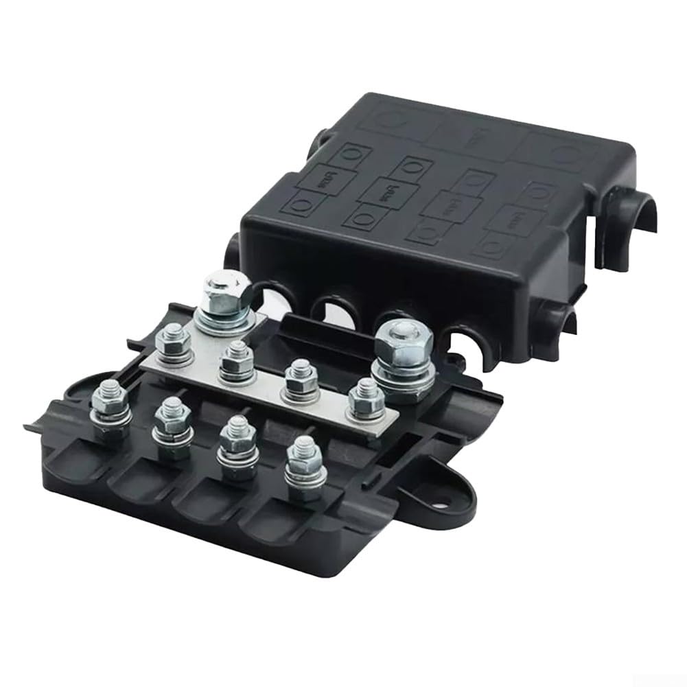 Robuster 5-Wege-Stromverteiler-Sicherungskasten, für Mega- und Midi-Sicherungsunterstützung, Dual-Spannung 12 V & 24 V