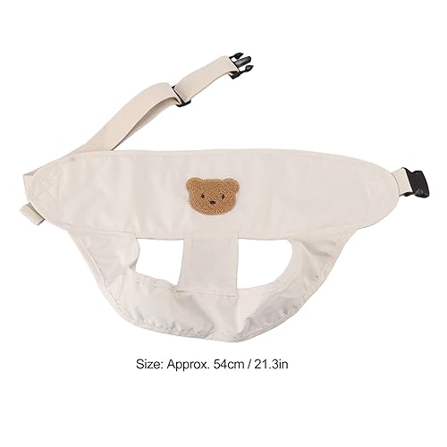Miniatura 7 de Arnés portátil para silla alta para bebé, arnés de tela de seguridad de alimentación para niños pequeños con cinturón de correas de 21.3 in (caqui)