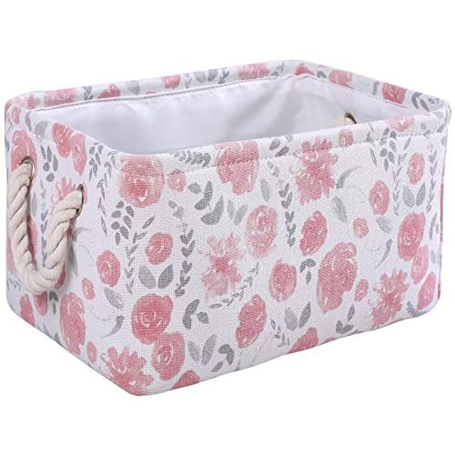 Rectangular Storage Basket Collapsible Organizer Bin Waterproof Toy Box for Organizing Home/Dorm/Kitchen/Pet/Office/Closet/Shelf/Gift Baskets