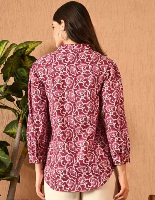 Image of Floral Printed Kurta, Full Sleeve