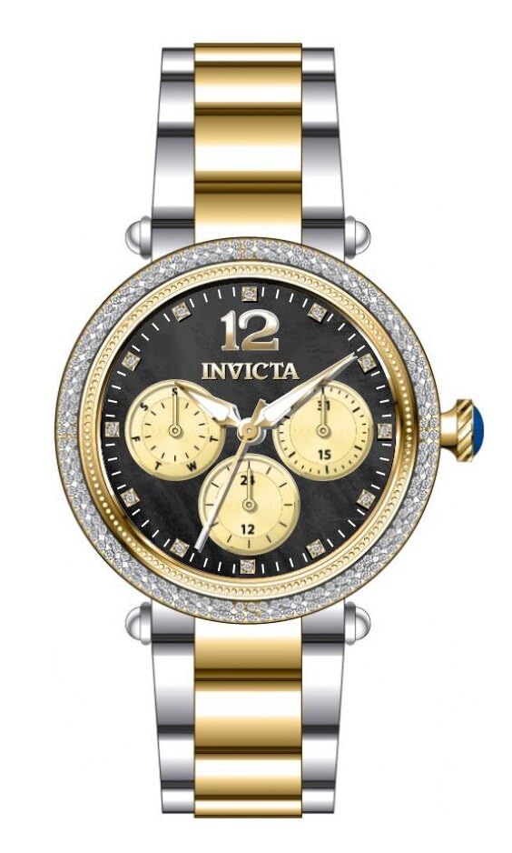 INVICTA Bolt Lady 37mm Stainless Steel Gold Gold dial VH63 Quartz