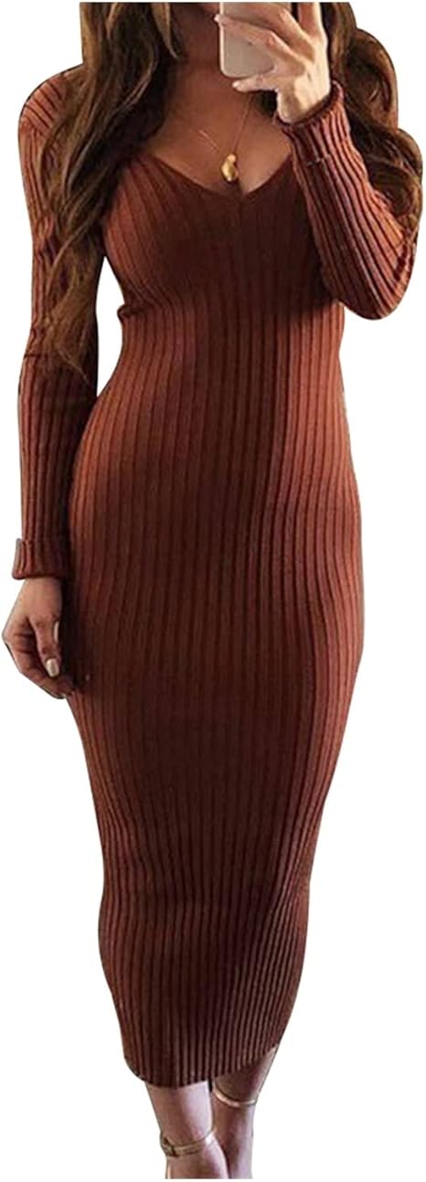 brown knitted maxi dress Natalia Fedner ROSE GOLD SPARKLY KNIT MAXI DRESS main image 0