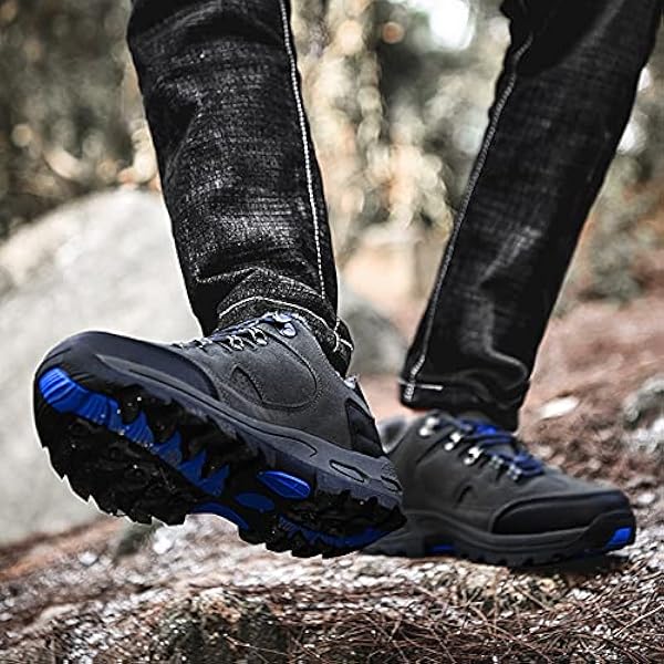 hongrenamz Promenadskor för män vattentäta vandringskängor låga vandringskängor terränglöpning klättring camping