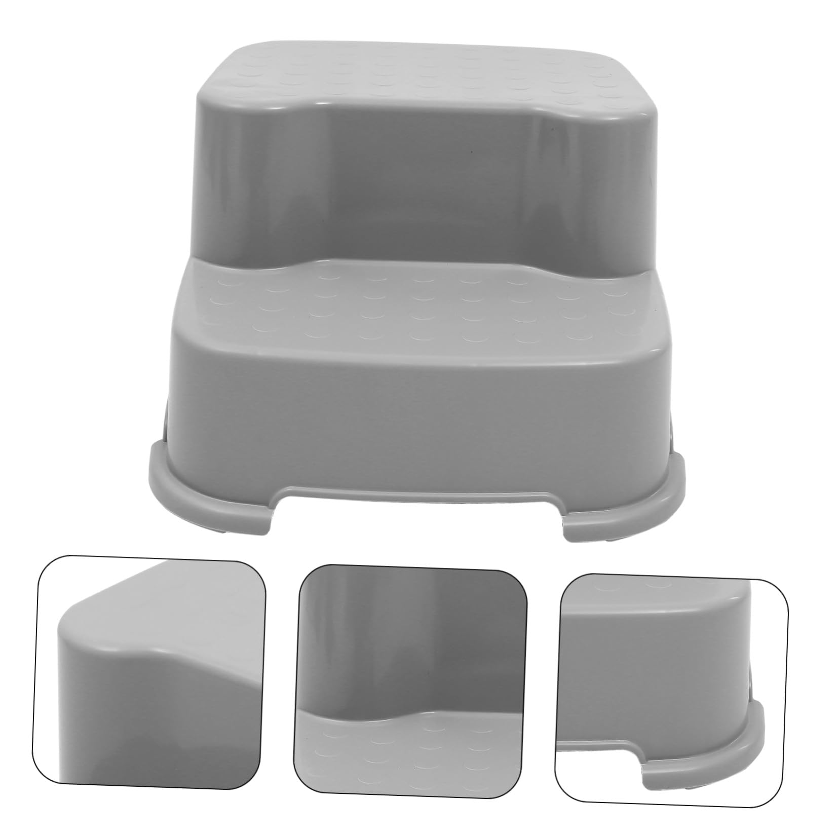 Abaodam Taburete de Entrenamiento para Niños Antideslizante de Plástico PP y TPE, Redondo, Estable Rebabas, Adecuado para Baño Infantil Seguro y Cómodo Color Aleatorio