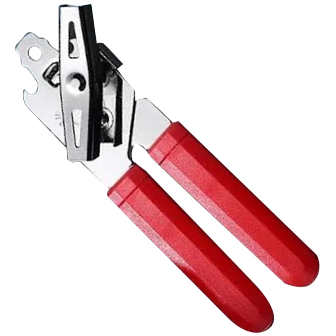 iSOFT Manual Tin Can Opener 3 in 1 - Multi Functional Stainless Steel Old Fashioned Large Hand Held Heavy Duty Tin Cutter Sharp Blade Anti-Slip Grip Bottle Opener With Smooth Edges Long Handles