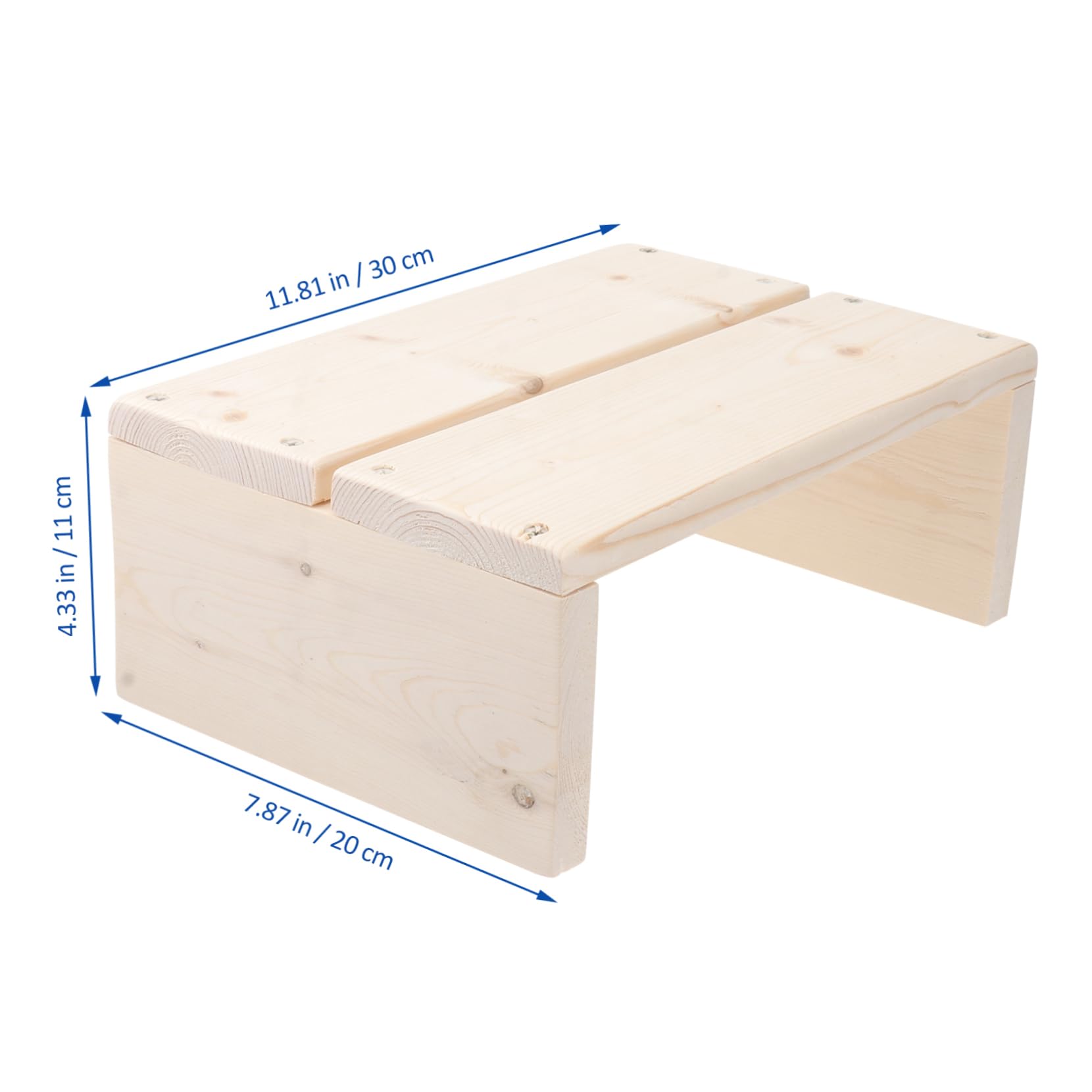 Ciieeo Exquisite Craftsmanship Boys and Girls Stool Wooden Footstool Sturdy High Base for Toddlers