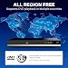HD DVD Player for TV, Multi Region DVD Player for Smart TV, HDMI/RCA Output Cable Included, 1080P, Breakpoint Memory, Built-in PAL/NTSC, CD Players for Home (Not Support Blu-ray Discs)