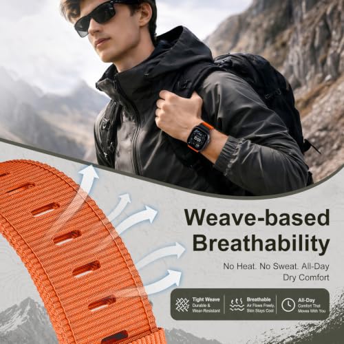 Image of Tactical Nylon Bands for Apple Watch Ultra 3 2 Band Series 11-1 /SE Men