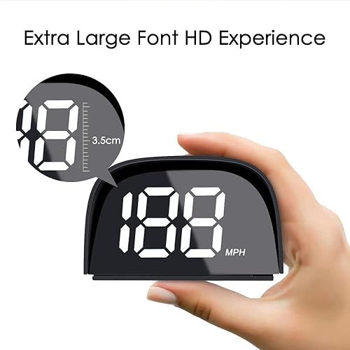 Miniatura 6 de VJOYCAR P20 - Velocímetro de coche GPS Hud Head Up, medidor de velocidad digital MPH para coches, camiones, motocicletas, bicicletas, ATV, SUV,
