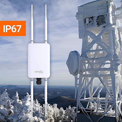 EnGenius Technologies ENH1350EXT Wi-Fi 5 AC1300 2x2 Dual-Band Outdoor Long Range Access Point Features IP67 Rated, MU-MIMO, PoE Injector Included, Beamforming, Fast Roaming (Mounting Kit Included) - Thumbnail 5