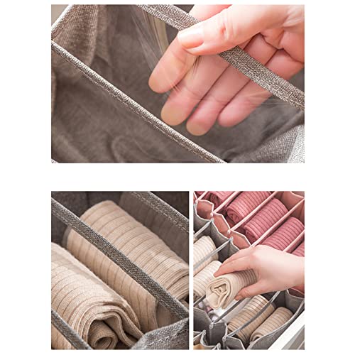 Cajas de almacenamiento de ropa visibles y lavables para ordenar vaqueros 2