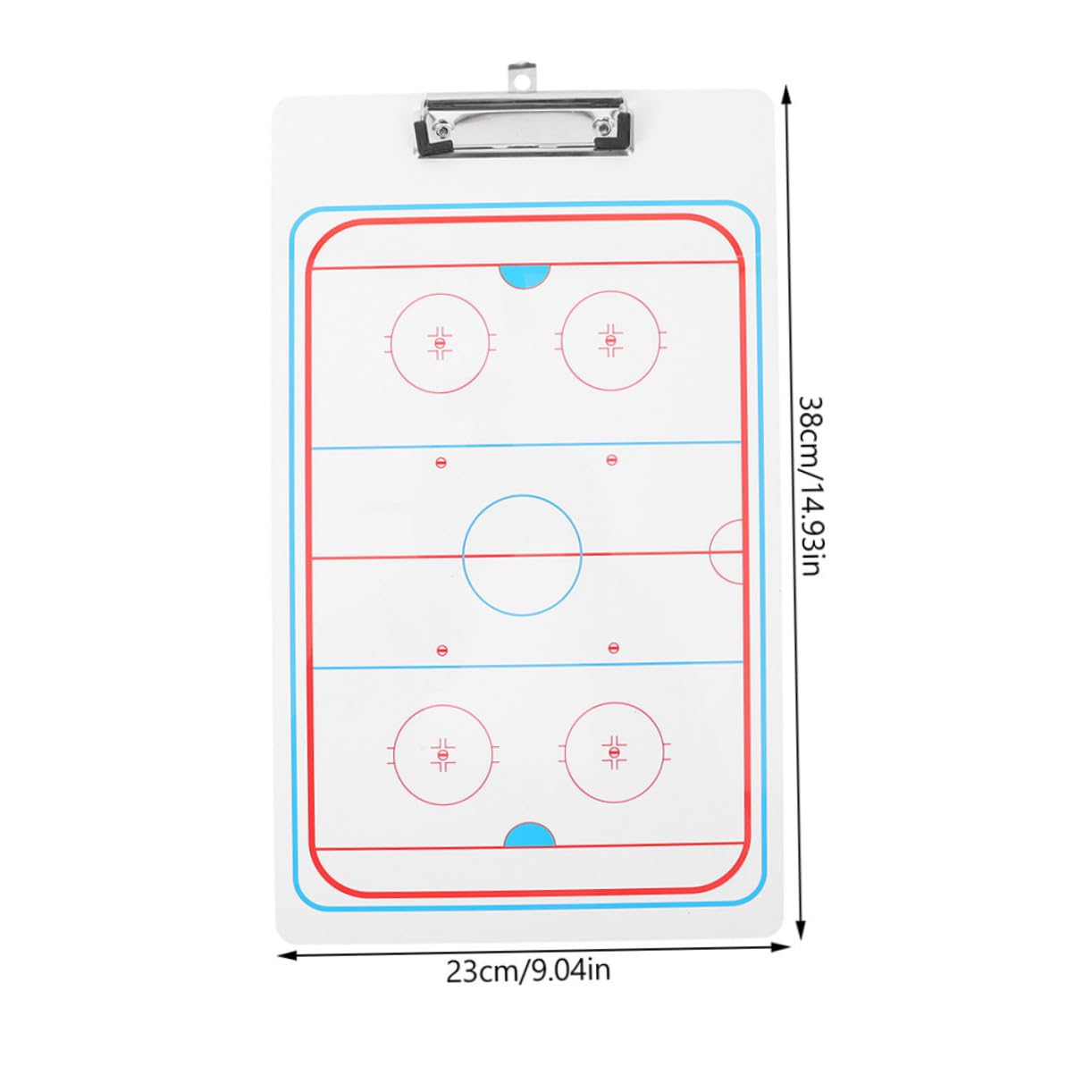 Abaodam 2Pcs Hockey Clipboard Whiteboard Durable Boards for Strategy Planning Match Commanding Reusable Erasable Surface for Teams