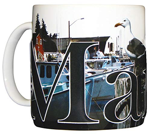 Americaware Maine Mug para Café 18oz Blanco miniatura 2