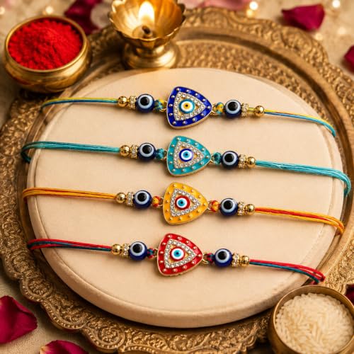 Image of Dreamica Rakhi Set for Brother with Greeting Card And Tilak Set