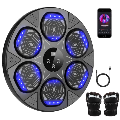 Smart boxing trainer musical avec LED pour exercice à la maison
