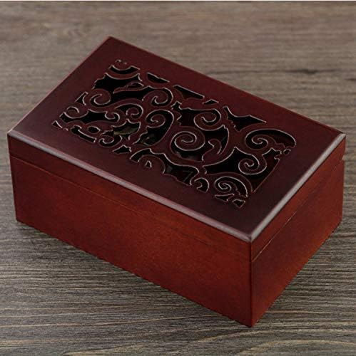Miniatura 7 de WALFRONT Caja musical de madera con manivela grabada antigua de 18 notas con movimiento chapado en plata caja de regalo musical movimiento