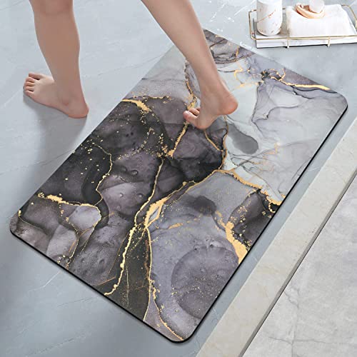 Badematte Rutschfester, 40x60cm, absorbierend Badteppich, schnelltrocknende Badematte, Badvorleger...