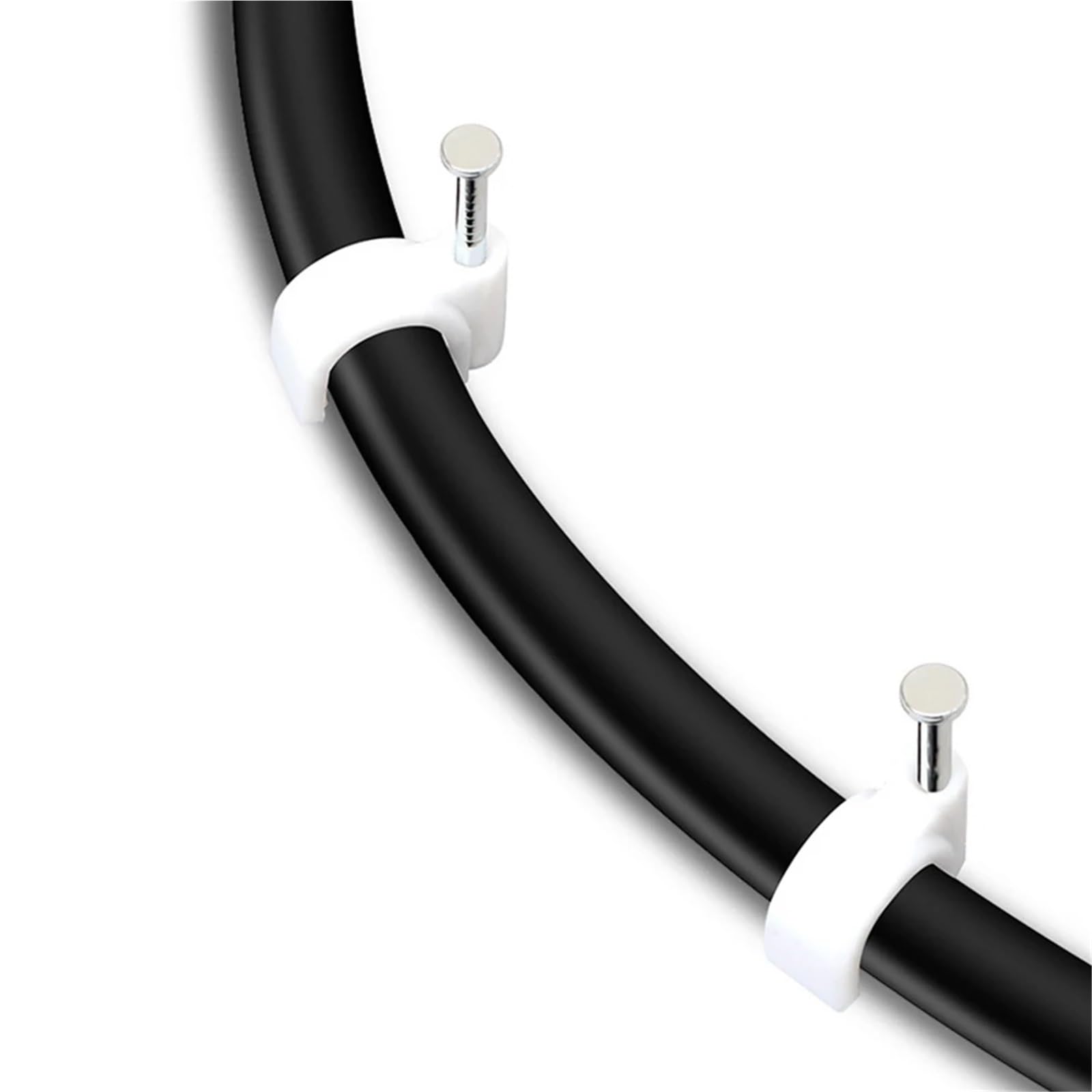 100 Stück Kabelbaum-Kabel-Clips, Organizer, Draht-Clip, Wasserrohr, Telefon, Netzwerk, Befestigung, Nagel, Wand | 22mm